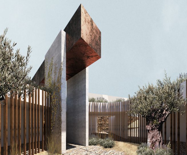 fenix Casa mortuaria mortuary barrancos beja alentejo arquitectura architecture funebre arquitecto arquitectos concurso competition