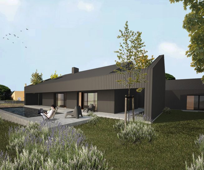 Lowcost Lisboa Casa Moradia Sintra Lisbon House Housing arquitectura architecture chapa metal wood madeira